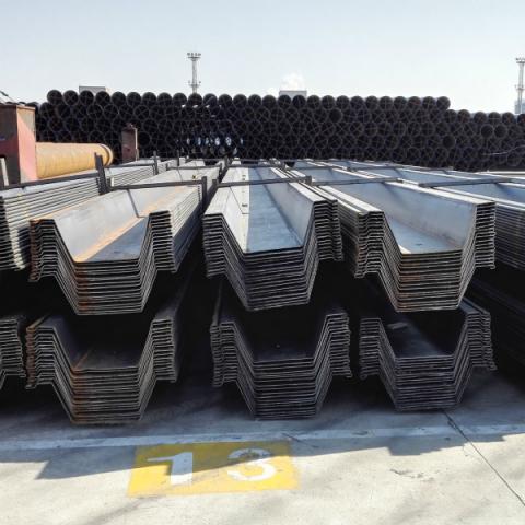 Pile de tôle d'acier permanente légère Omega